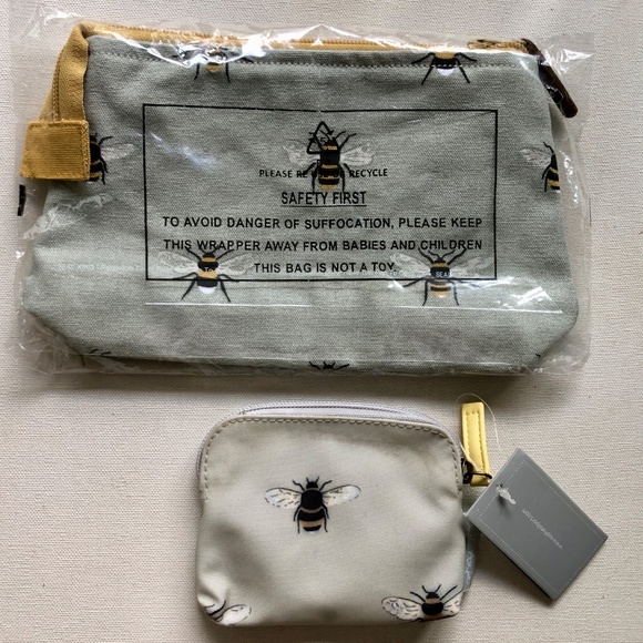 Bee Makeup Bag and Coin Purse - Picture 1 of 6